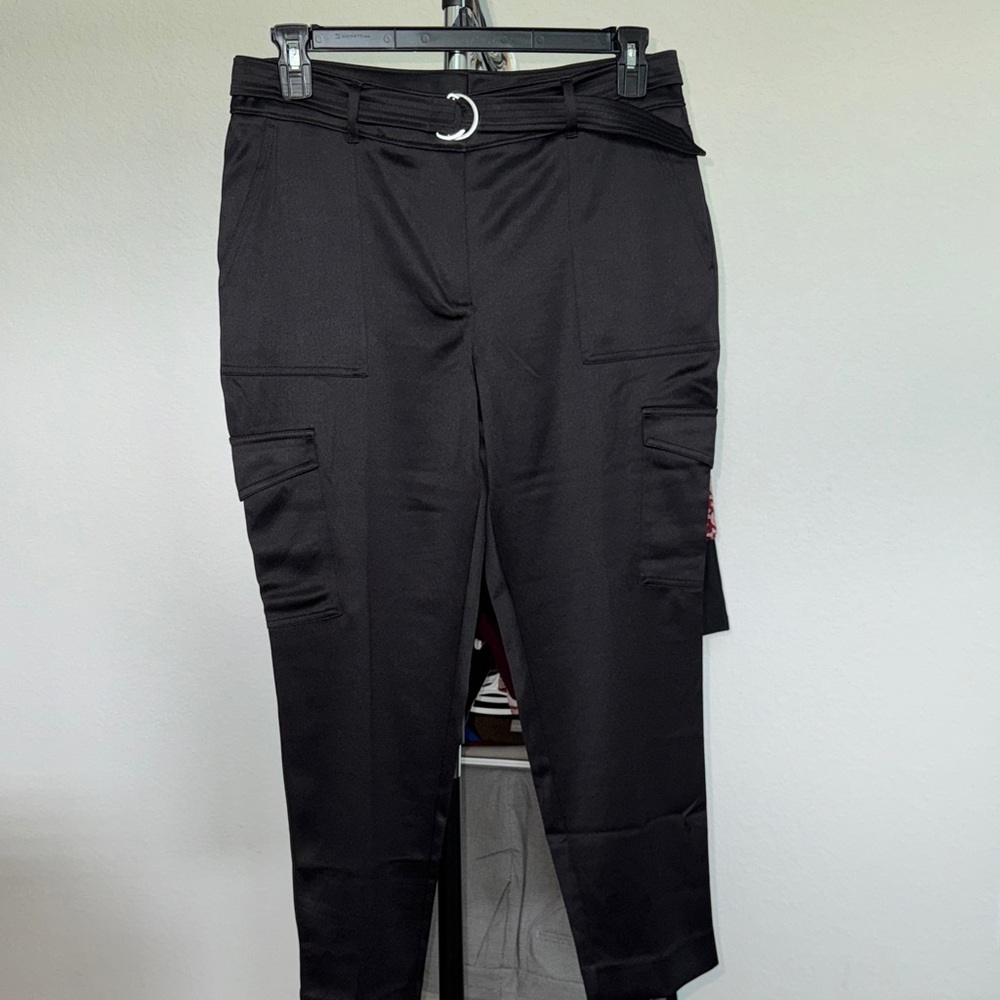 Chico's Black Ankle Cargo Pants